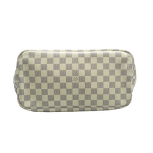 Load image into Gallery viewer, Louis Vuitton Neverfull MM W/P Damier Azur Canvas Shoulder Bag White
