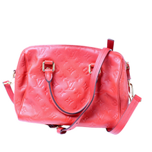 Load image into Gallery viewer, Louis Vuitton Speedy 25 Bandouliere Monogram Empreinte Crossbody Bag Red
