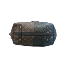 Load image into Gallery viewer, Louis Vuitton  Monogram Blocks Stripes Medium Bag Marine Satchel Bag
