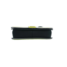 Load image into Gallery viewer, Chanel Fluo Boy Flap Canvas Quilted Medium Shoulder Bag Black Grey Yellow
