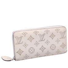 Load image into Gallery viewer, Louis Vuitton Zippy Mahina Wallet Cream / Silver
