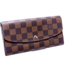 Load image into Gallery viewer, Louis Vuitton Emilie Wallet Damier Ebene Wallet Brown
