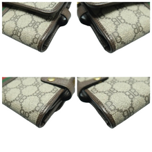 Load image into Gallery viewer, Gucci  X BALENCIAGA Web Ophidia BB Monogram Crossbody Wallet Beige
