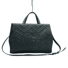 Load image into Gallery viewer, Gucci GG Marmont Small Calfskin Matelasse Tote Black
