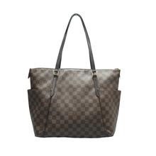 Load image into Gallery viewer, Louis Vuitton Totally MM Damier Ebene Canvas Shoulder Bag Brown
