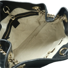 Load image into Gallery viewer, Gucci  Soho Medium Pebbled Leather Shoulder Bag Black
