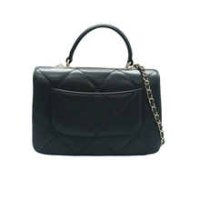Load image into Gallery viewer, Chanel Trendy CC Flap Dual Lambskin Quilted Small Handle Bag Black
