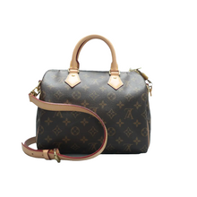 Load image into Gallery viewer, Louis Vuitton Speedy 25 Monogram Canvas Satchel Bag Brown
