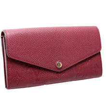 Load image into Gallery viewer, Louis Vuitton Sarah Monogram Empreinte Leather Wallet Berry
