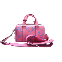 Load image into Gallery viewer, Gucci GG Tennis Calfskin Embossed Mini Duffle Bag Pink
