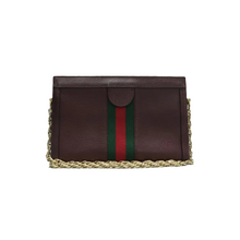 Load image into Gallery viewer, Gucci Ophidia Leather Crossbody Bag Maroon
