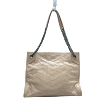 Load image into Gallery viewer, Yves Saint Laurent  Niki Shopping Leather Tote Bag Beige
