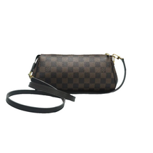 Load image into Gallery viewer, Louis Vuitton Eva Damier Ebene Canvas Satchel Bag Brown
