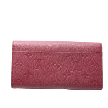 Load image into Gallery viewer, Louis Vuitton Sarah Monogram Empreinte Leather Wallet Berry
