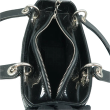 Load image into Gallery viewer, Christian Dior Lady Dior Patent leather Soulder Bag Black
