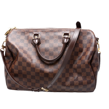 Load image into Gallery viewer, Louis Vuitton Speedy 35 Damier Ebene Satchel Bag Brown
