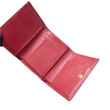 Load image into Gallery viewer, Gucci Compact Folded GG Marmont Leather Wallet Red
