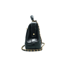 Load image into Gallery viewer, Chanel Shiny Lambskin Quilted Small Doctor Bag Black
