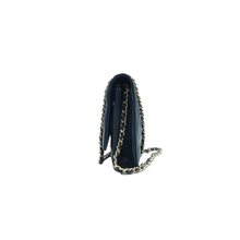 Load image into Gallery viewer, Chanel WOC Caviar Quilted Wallet on Chain Navy Blue
