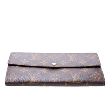 Load image into Gallery viewer, Louis Vuitton Sarah Vintage Monogram Canvas Wallet Brown
