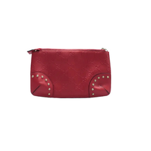 Load image into Gallery viewer, Gucci Guccissima Leather Clutch Bag Red
