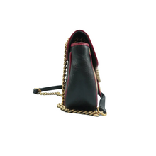 Load image into Gallery viewer, Gucci GG Marmont Tourchon Mini Matelasse Leather Shoulder Crossbody Bag Black/Beige
