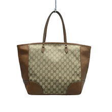 Load image into Gallery viewer, Gucci Bree GG Fabric Tote Bag Brown
