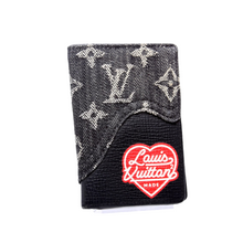 Load image into Gallery viewer, LV Nigo Made Taurillon Leather Denim Monogram Pocket Organizer Black
