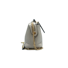 Load image into Gallery viewer, Fendi DotCom Click Chain Shiny Nappa Trapuntata Satchel Dust Grey
