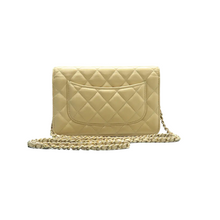 Load image into Gallery viewer, Chanel Wallet On Chain Quilted Caviar Leather Crossbody Bag Gold
