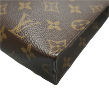 Load image into Gallery viewer, Louis Vuitton Toiletry Pouch 26 Monogram Canvas Clutch Brown
