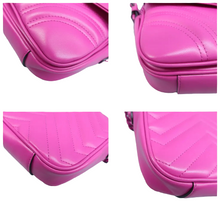 Load image into Gallery viewer, Gucci GG Marmont Leather Shoulder Bag Pink
