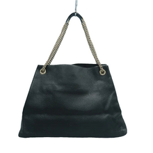 Load image into Gallery viewer, Gucci Soho Pebbled Calfskin Medium Chain Shoulder Bag Black
