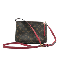 Load image into Gallery viewer, Louis Vuitton Twice Pochette  Monogram Shoulder Bag Brown
