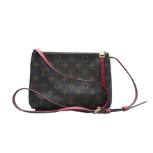 Load image into Gallery viewer, Louis Vuitton Twice Pochette Monogram Shoulder Bag Brown
