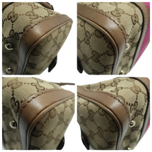 Load image into Gallery viewer, Gucci Vintage Web Original GG Boston Bag Brown
