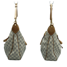 Load image into Gallery viewer, Louis Vuitton Evora MM Damier Azur Tote Shoulder Bag White
