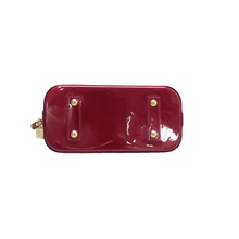 Load image into Gallery viewer, Louis Vuitton Alma Leather Satchel Bag Red
