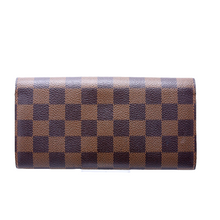 Load image into Gallery viewer, Louis Vuitton Emilie Wallet Damier Ebene Wallet Brown
