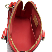 Load image into Gallery viewer, Louis Vuitton Alma BB Monogram Patent Leather Satchel Bag Red
