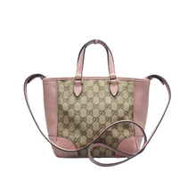 Load image into Gallery viewer, Gucci Bree Leather Satchel Bag Pink/Beige
