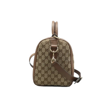 Load image into Gallery viewer, Gucci Vintage Web Original GG Boston Bag Brown
