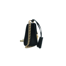 Load image into Gallery viewer, Gucci Bee Star Small Padlock Grained Calfskin Shoulder Bag Black
