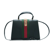 Load image into Gallery viewer, Gucci Sylvie Calfskin Top Handle Bag Black
