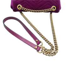 Load image into Gallery viewer, Gucci GG Marmont Velvet Leather Shoulder Bag Purple
