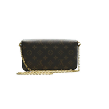 Load image into Gallery viewer, Louis Vuitton Felicie Monogram Canvas Shoulder Bag Brown
