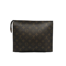 Load image into Gallery viewer, Louis Vuitton Toiletry Pouch 26 Monogram Canvas Clutch Brown
