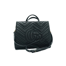 Load image into Gallery viewer, Gucci GG Marmont Small Calfskin Matelasse Tote Black
