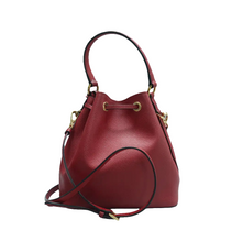 Load image into Gallery viewer, Prada Saffiano Cuir Bucket Bag Red
