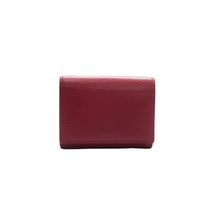 Load image into Gallery viewer, Gucci Compact Folded GG Marmont Leather Wallet Red
